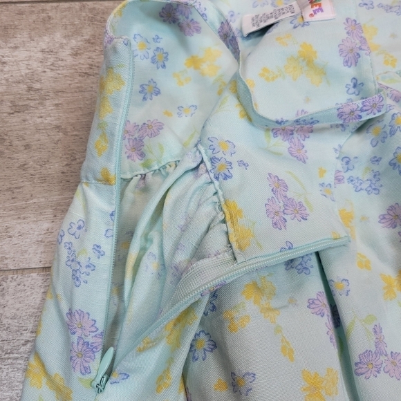 VTG Blue Floral Gymboree Girls Dress Size Medium - Picture 4 of 4